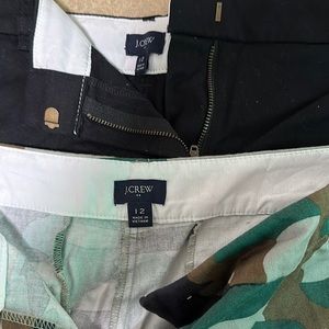 Jcrew shorts camouflage and Black